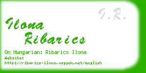 ilona ribarics business card